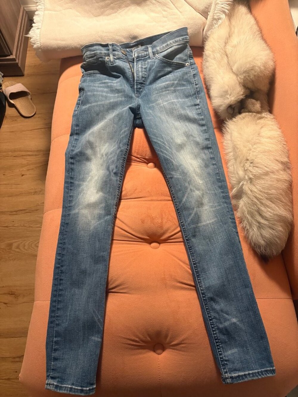 Express Denim Perfect High Rise Legging Jeans | Light Wash | 4S
